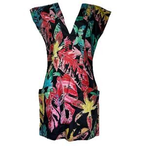 Torn Ronny Kobo Dina Fieree Jungle Short Sleeve Dress Size S New